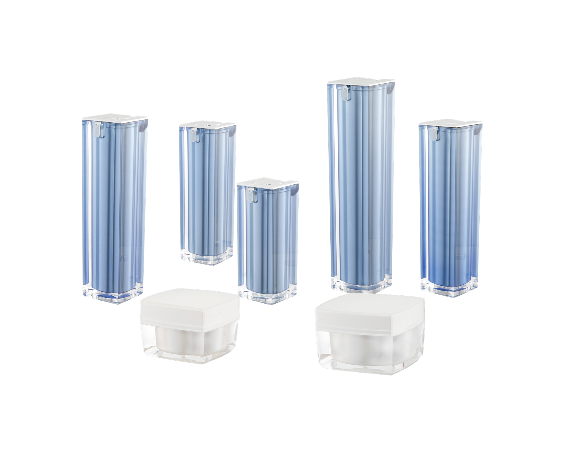 KR-4003 গরম বিক্রয় ভ্রমণ এক্রাইলিক বোতল এবং জার কসমেটিক প্যাকেজিং