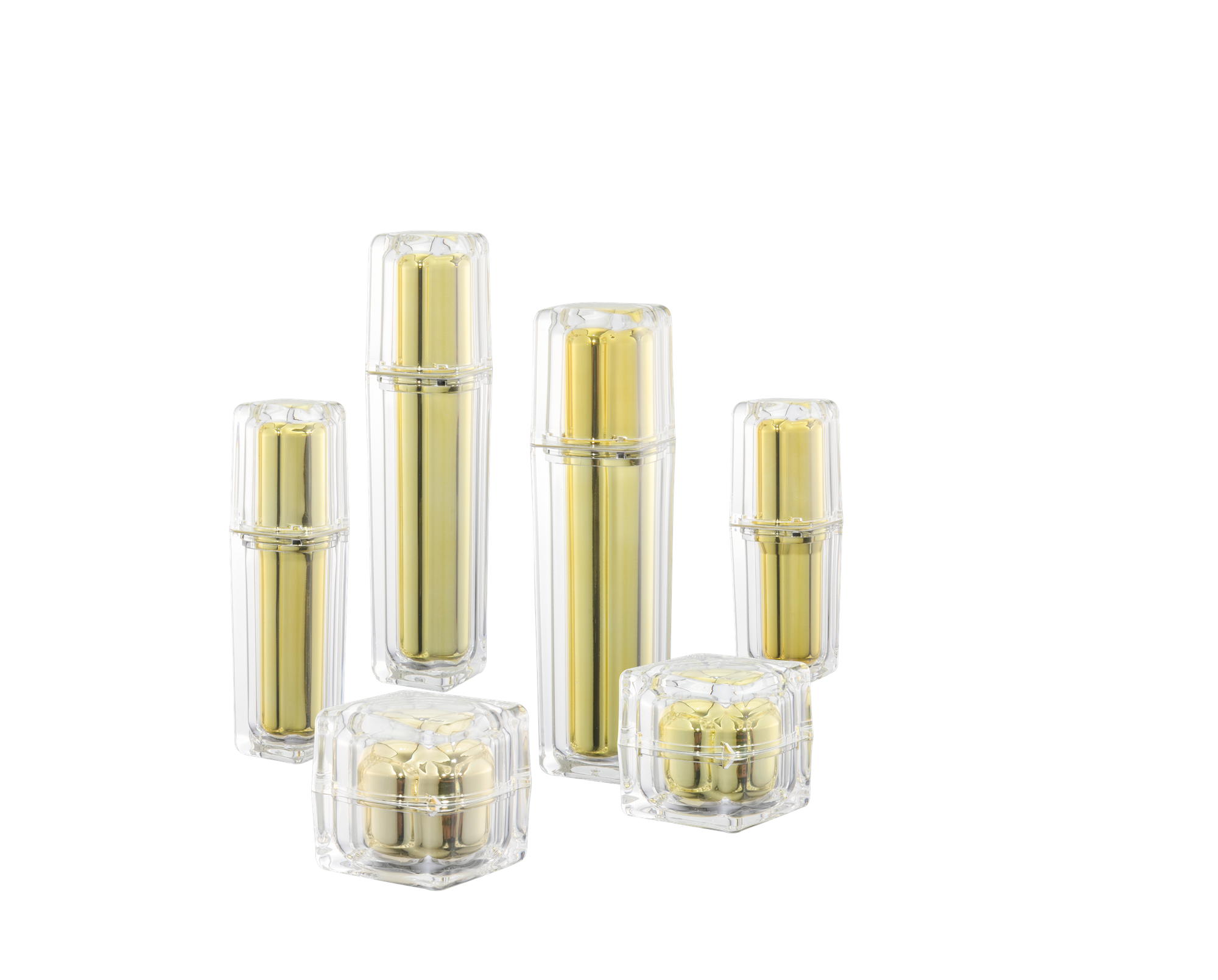 KR-4007 গরম বিক্রয় এক্রাইলিক বোতল এবং জার কারখানা এক্রাইলিক প্রসাধনী প্যাকেজিং